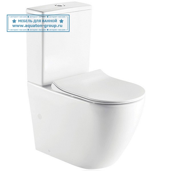 Унитаз-компакт Koller Pool Round RN-0665-RC-C + RN-0665-RC-T с сиденьем микролифт Унитаз-компакт Koller Pool Round RN-0665-RC-C + RN-0665-RC-T с сиденьем микролифт