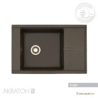 Мойка кухонная АКВАТОН Делия 78, кофе Мойка кухонная АКВАТОН Делия 78, кофе