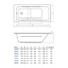 Ванна акриловая Koller Pool Edge 160х70 Прямоугольная, белая Ванна акриловая Koller Pool Edge 160х70 Прямоугольная, белая
