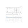 Ванна акриловая Koller Pool Olimpia 170х70 Прямоугольная, белая Ванна акриловая Koller Pool Olimpia 170х70 Прямоугольная, белая