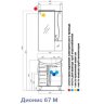 Зеркальный шкаф АКВАТОН Дионис М правый