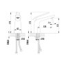 Смеситель для раковины Lemark Melange LM4906CW Смеситель для раковины Lemark Melange LM4906CW